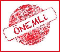 Önemli Bilgi