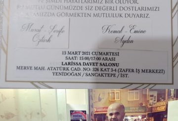 Şeyda Öztürk’ün düğününe davetlisiniz